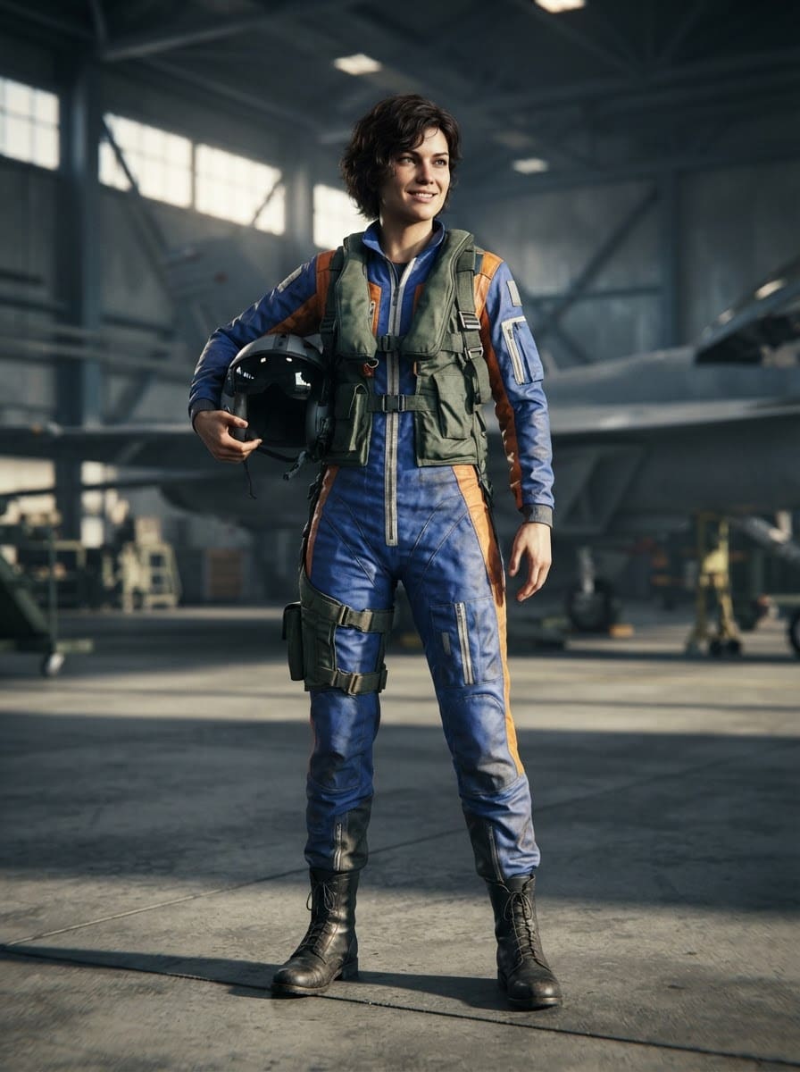 Young rebel squadron leader