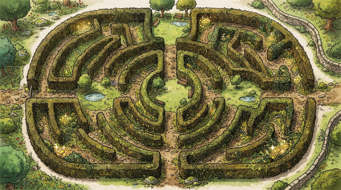Tangled garden maze
