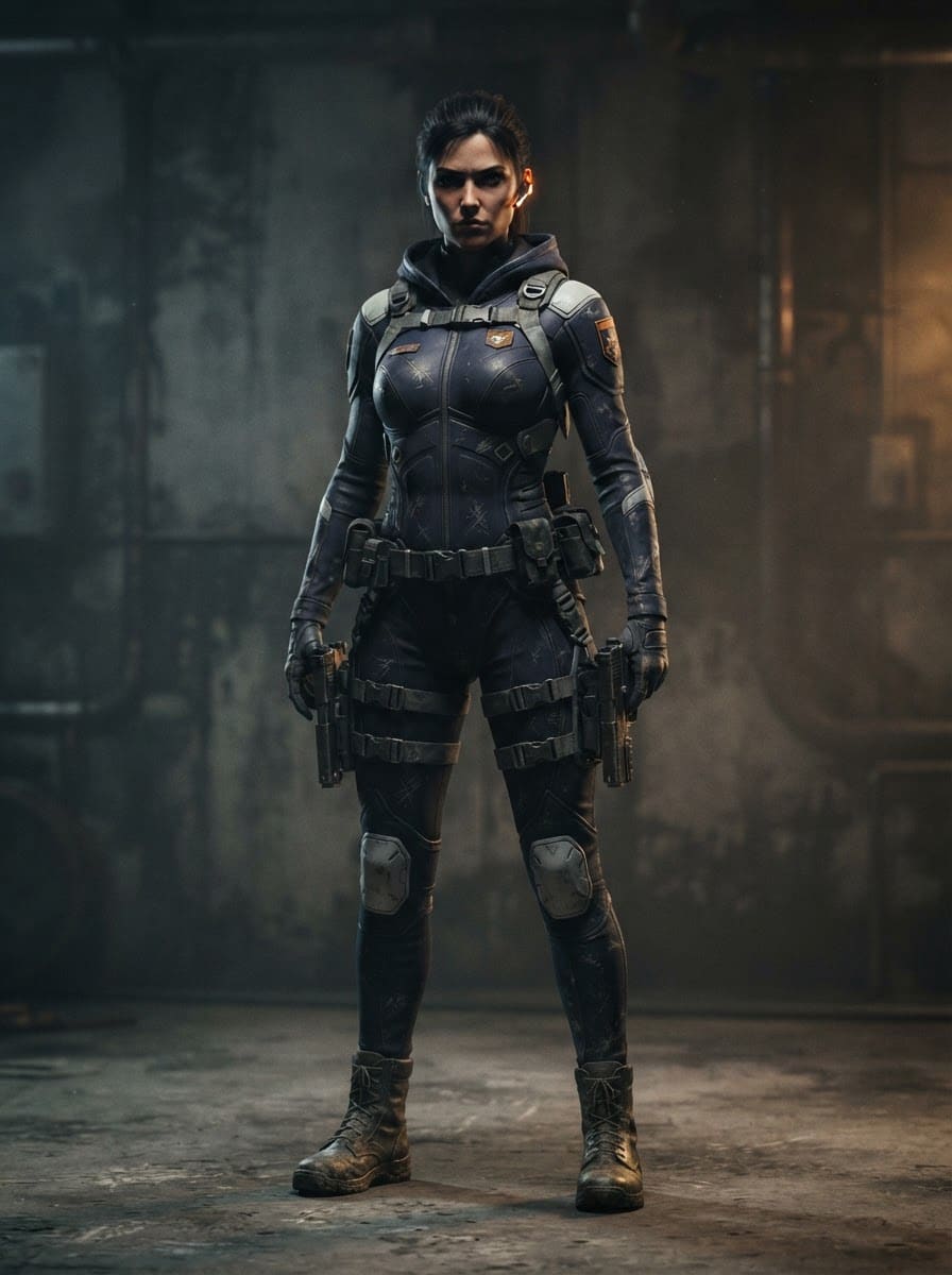 Covert female operative