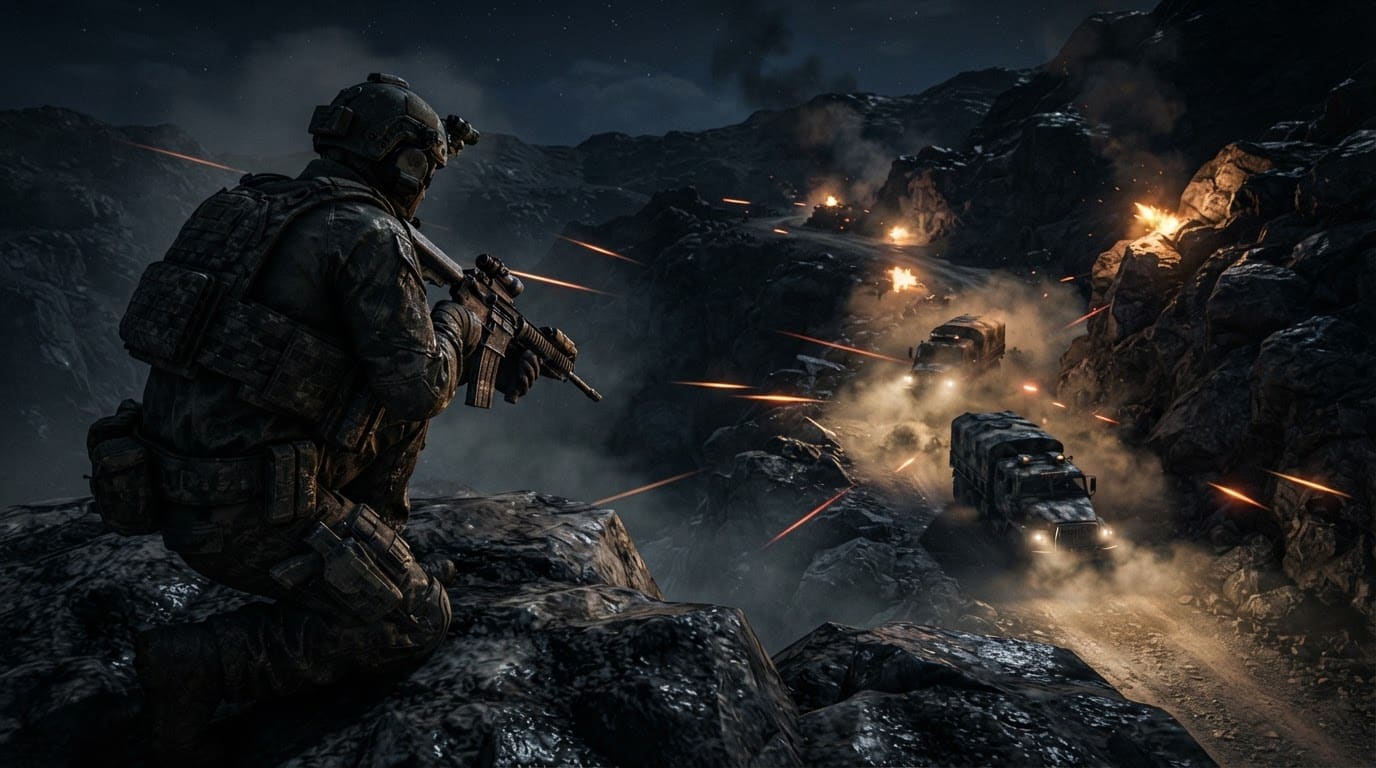Ambush an enemy convoy