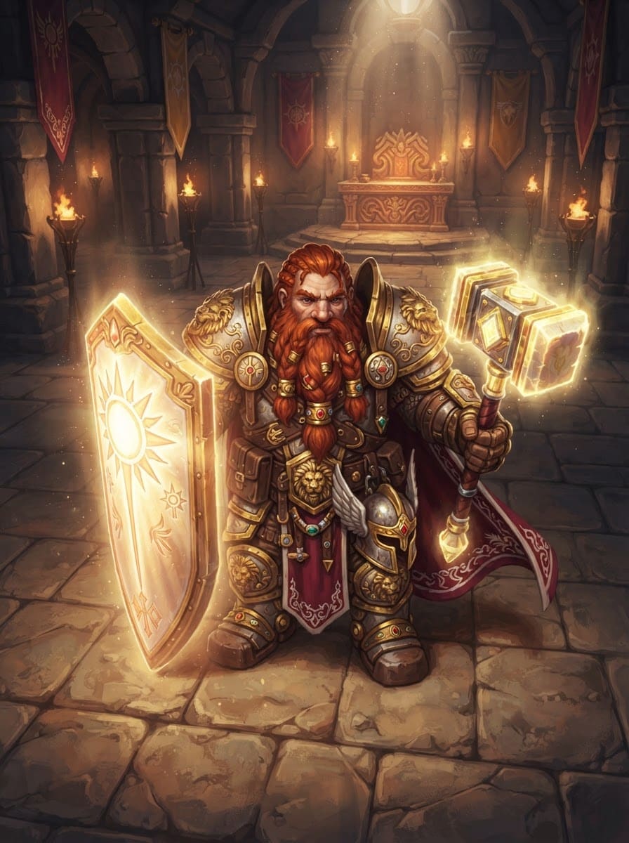 Dwarven war paladin