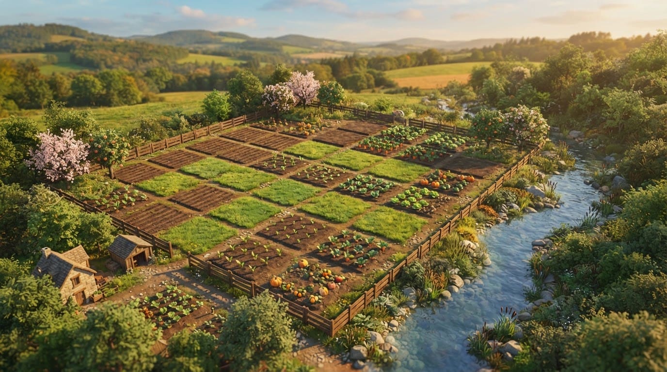 The sunlit valley farm