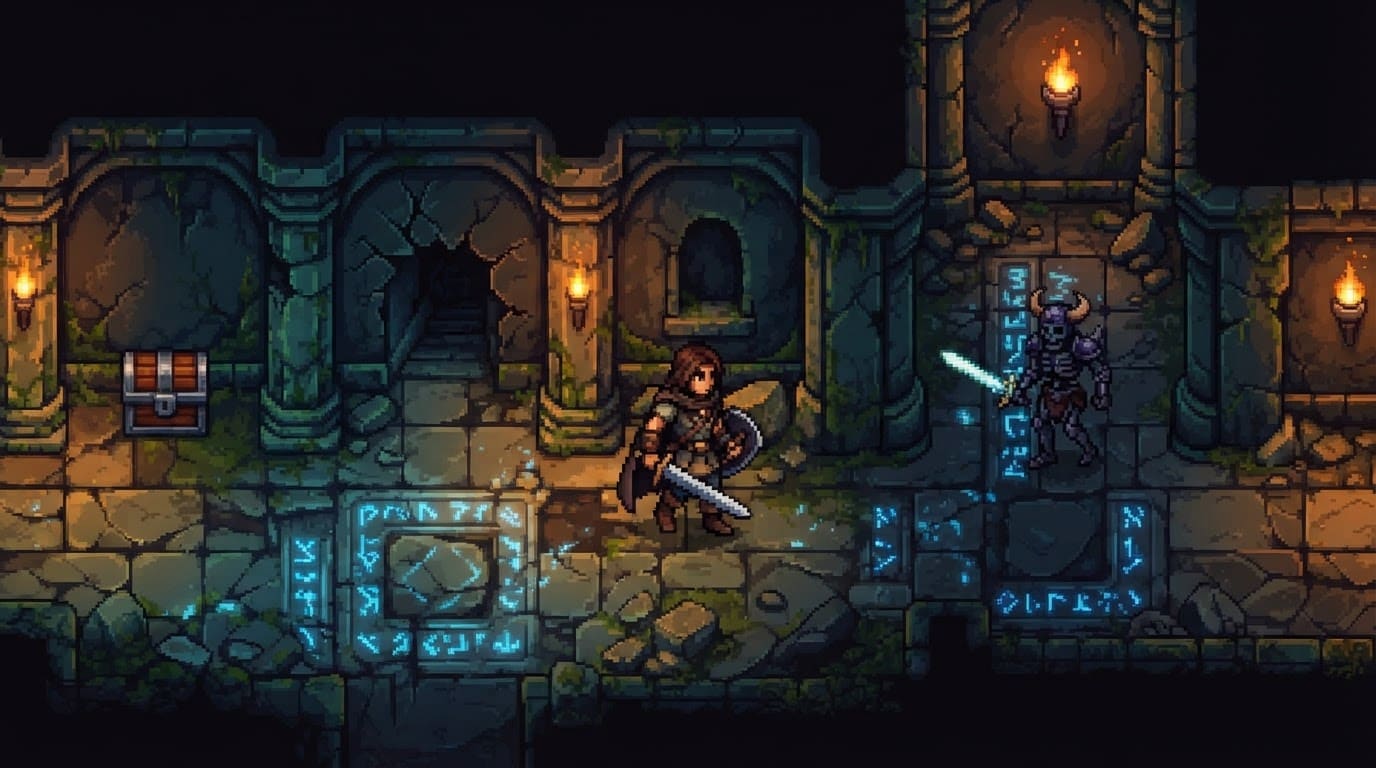 Explorar masmorras antigas
