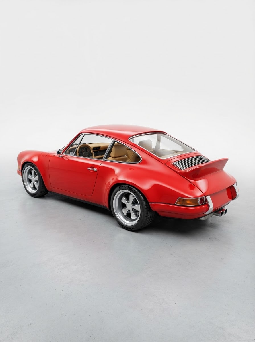 Classic Porsche-style sports coupe