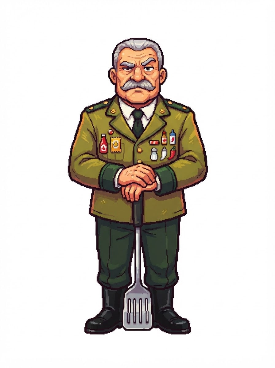 The retired grill sergeant