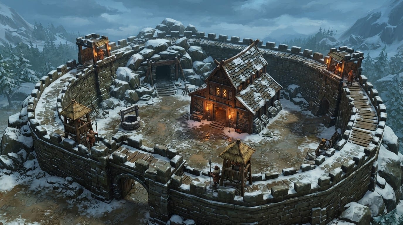 Fortaleza de pedra de Northumbria