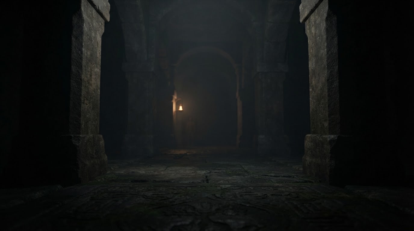 Survive the darkness between oil lamps