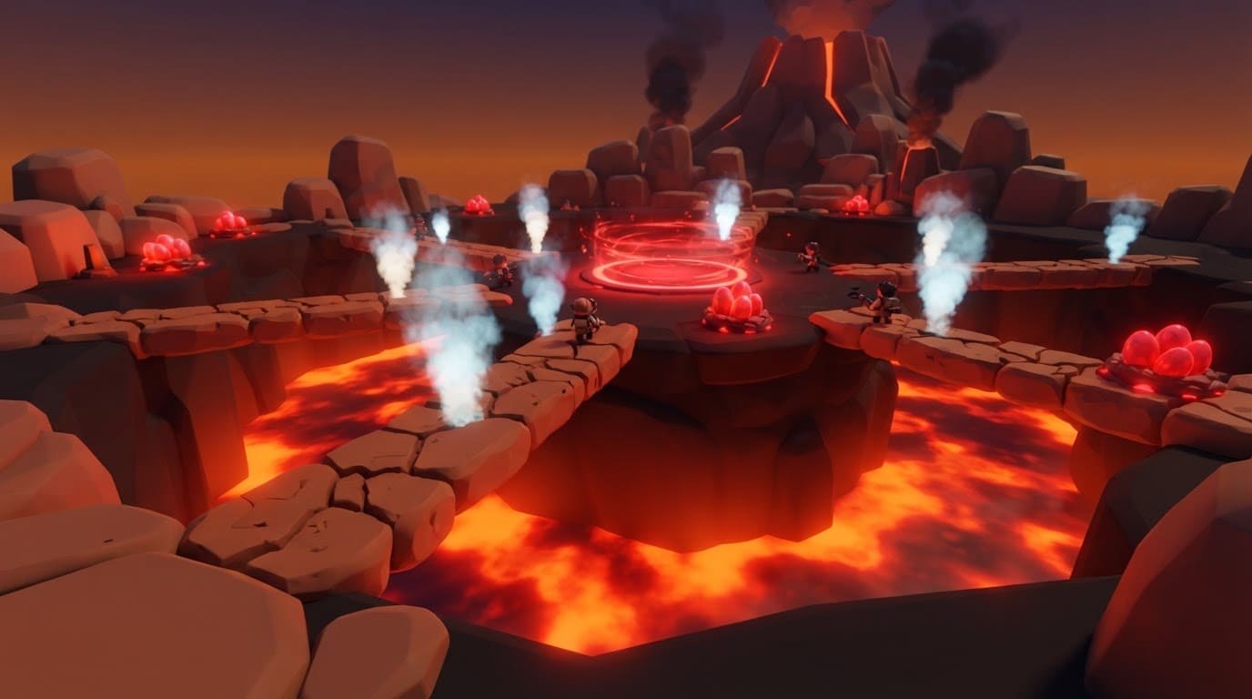 Lava World Volcano Plateau