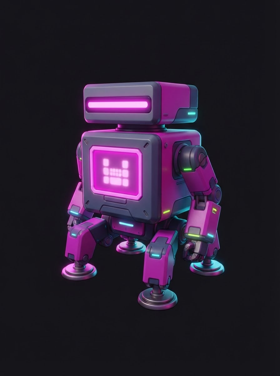 Boxy LED cube crawler