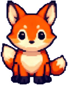 Cute Orange Fox Monster