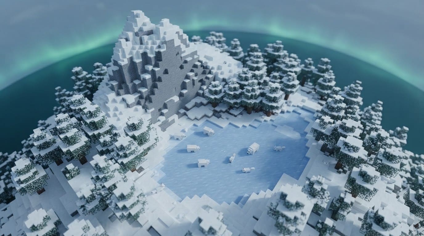 Snowy Arctic Peak