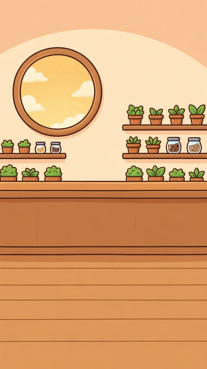 Cozy Plant Shop Interior Background
