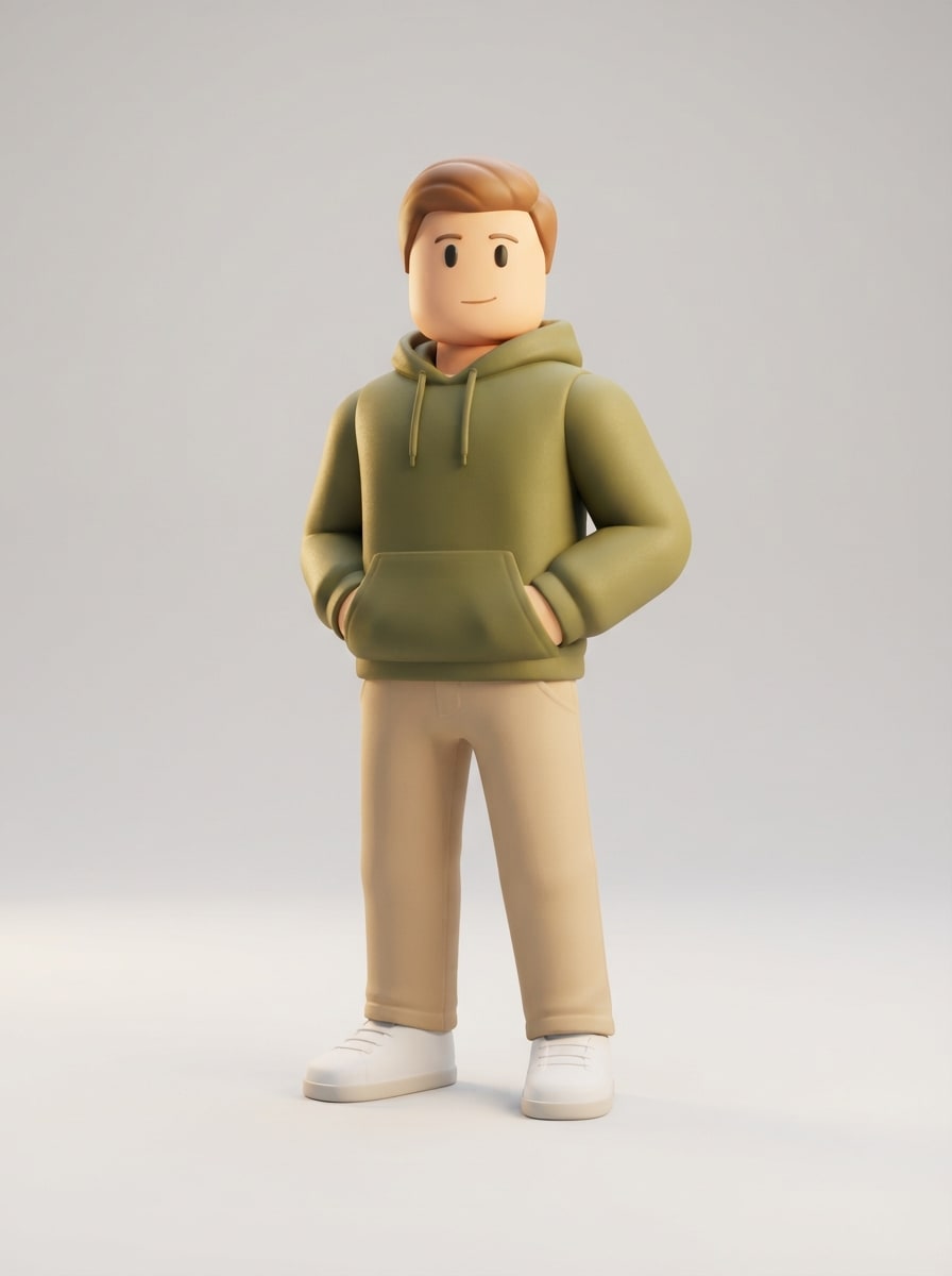 Adulto casual de moletom verde