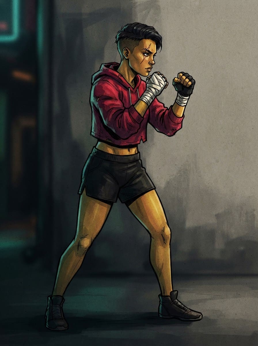 Rena the street boxer