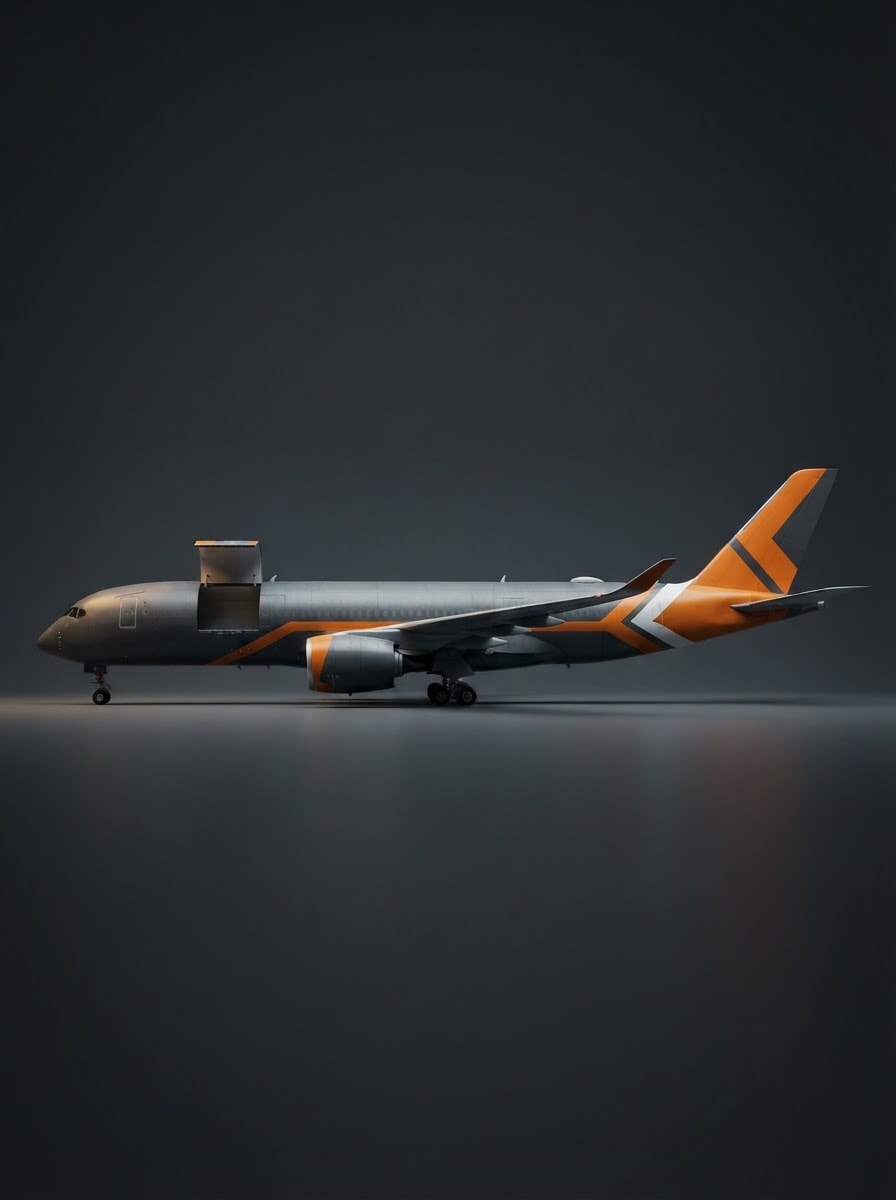 A350-900 livrée cargo sombre
