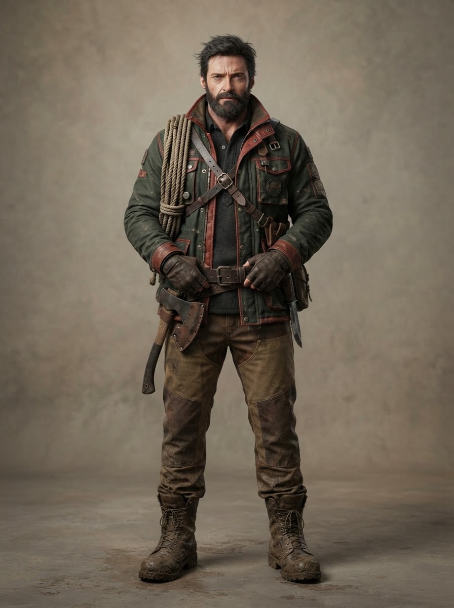 Rugged wilderness survivalist