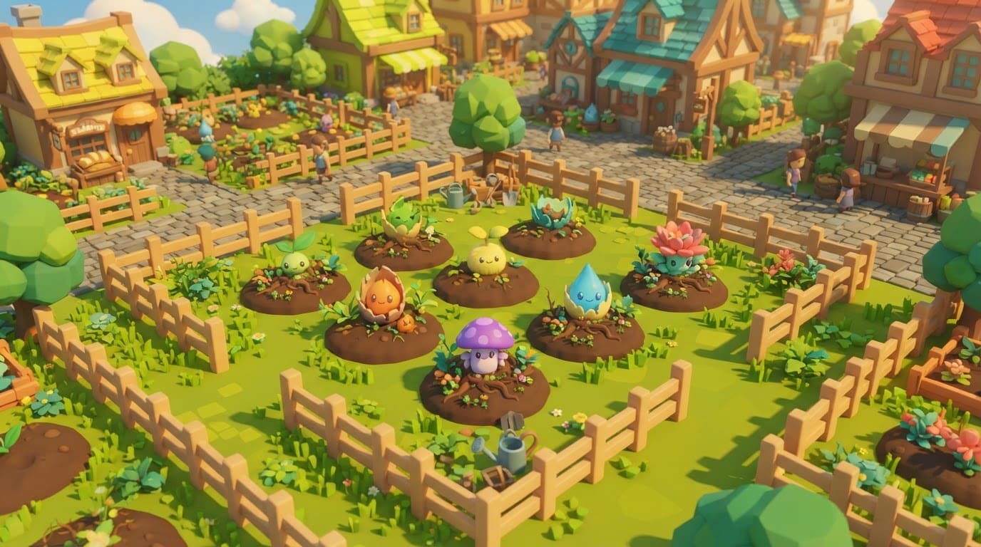 Plant and hatch creatures by day