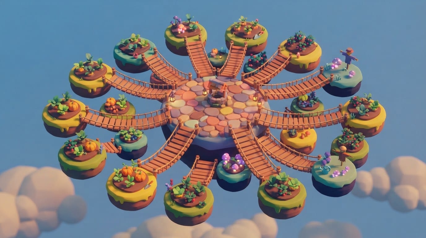 The floating island gardens