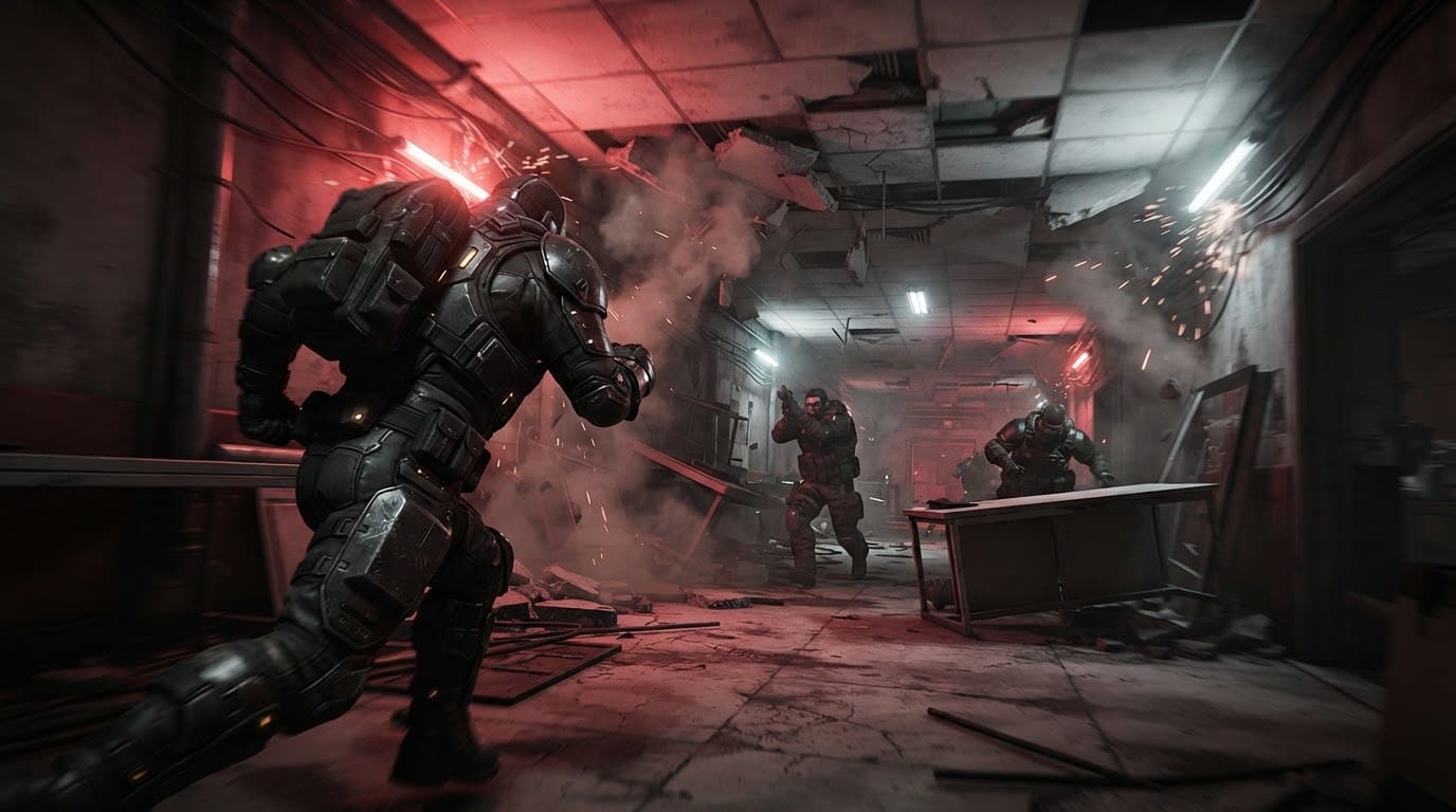 Sprint through collapsing corridors