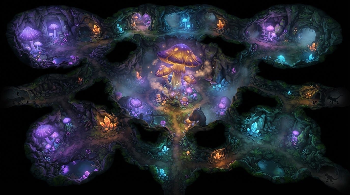 The Underground Mushroom Caves