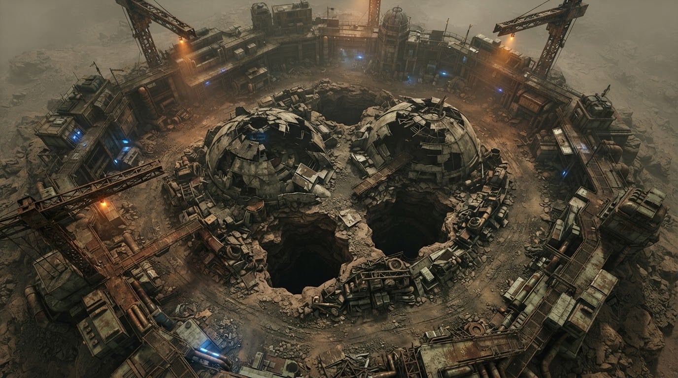 Abandoned terraforming station