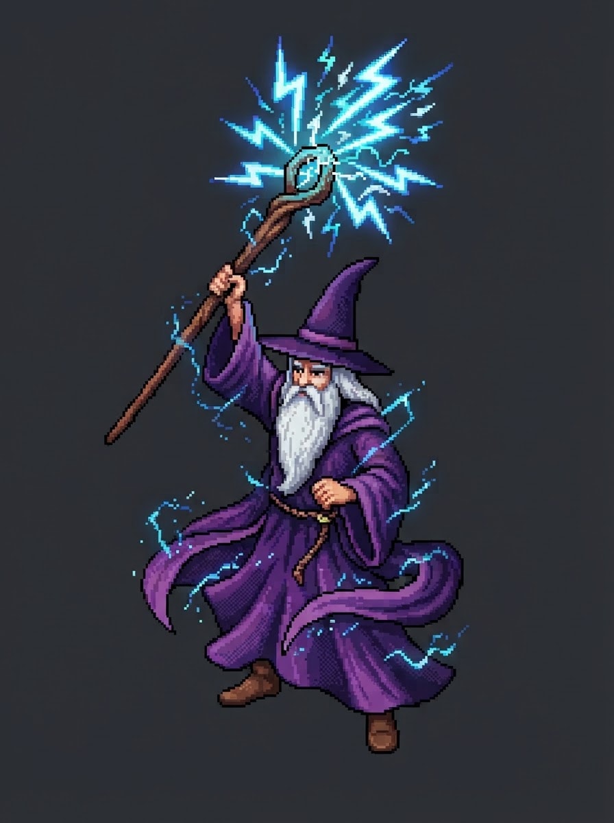 Mago de tormentas anciano