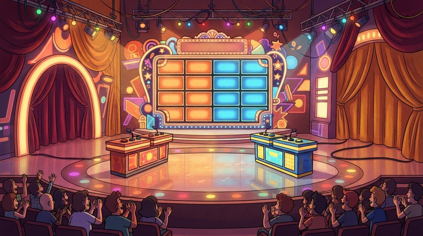 Bright TV Studio Stage