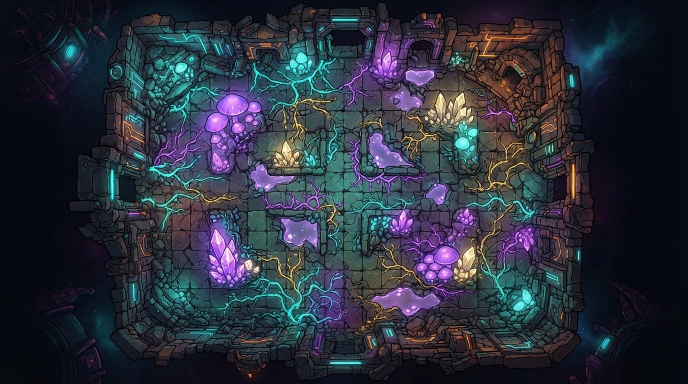 Alien Overgrown Ruin