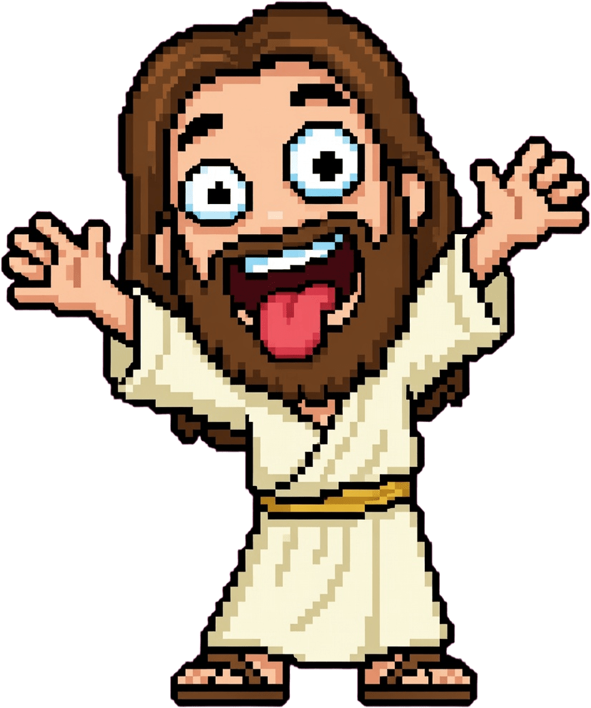 Jesus Derpy Cheer Bust