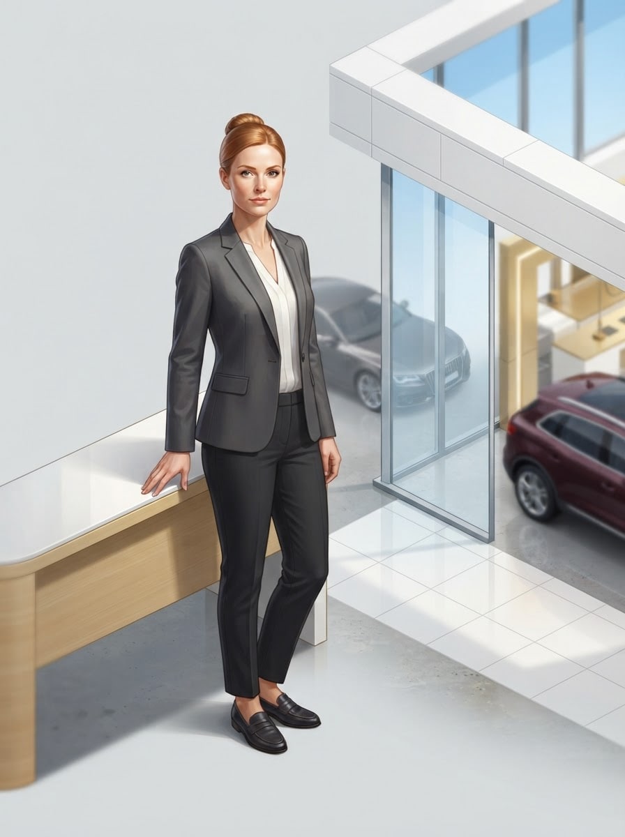 The sharp female owner