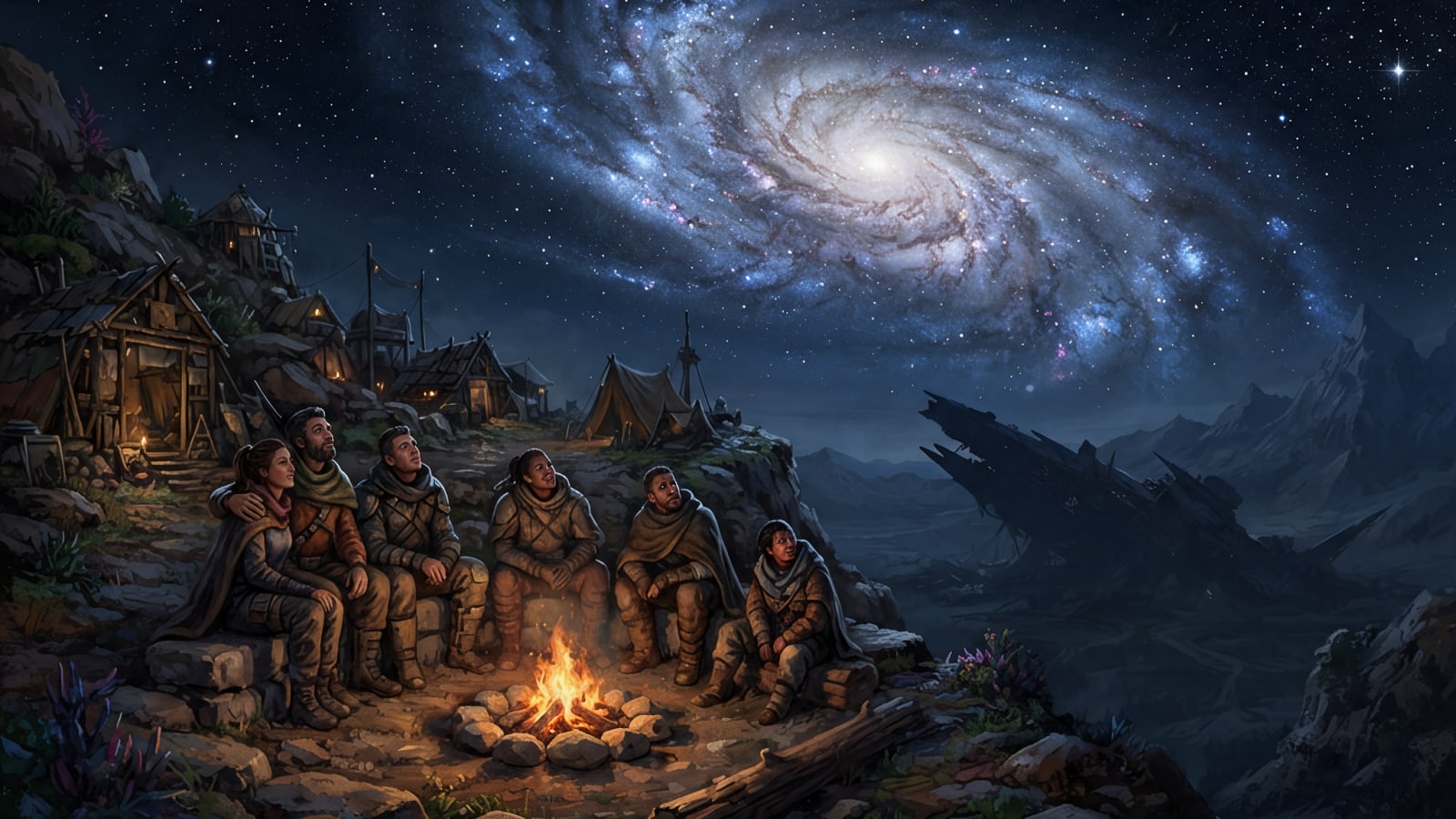 Image: Upscale this painting to high resolution. Keep it
