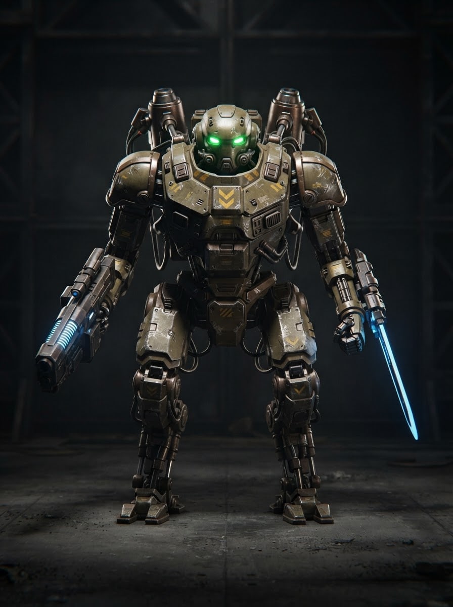 Balanced versatile mid-class mech