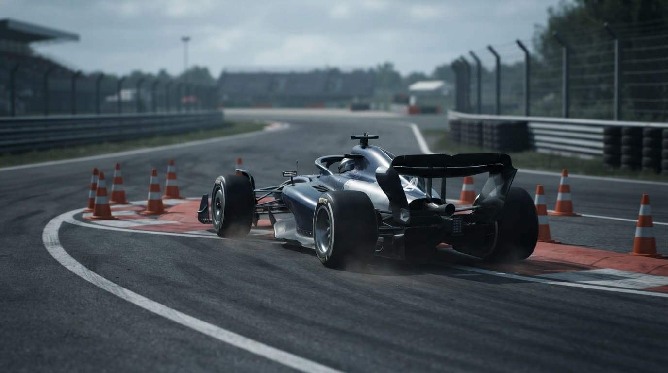 Hold the line through tight chicanes