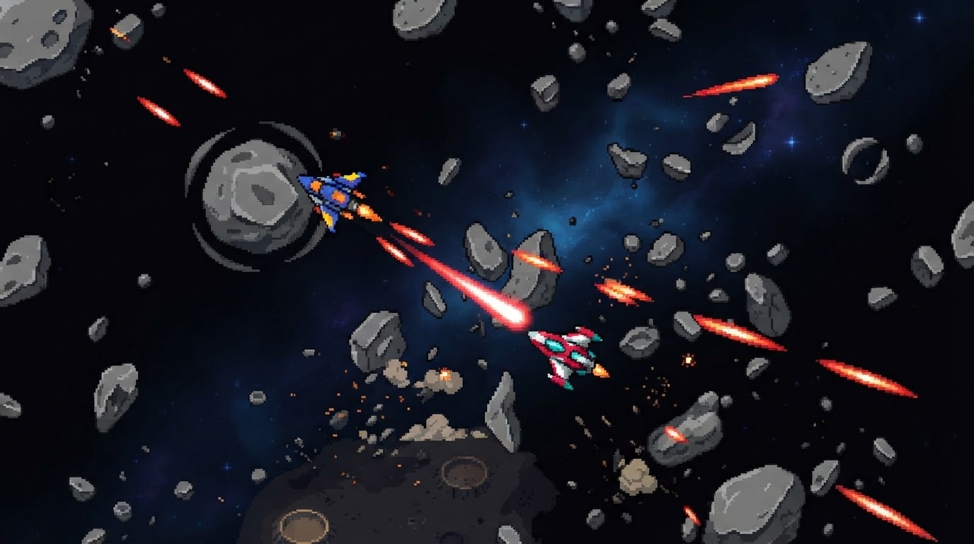 Dodge incoming asteroid fire