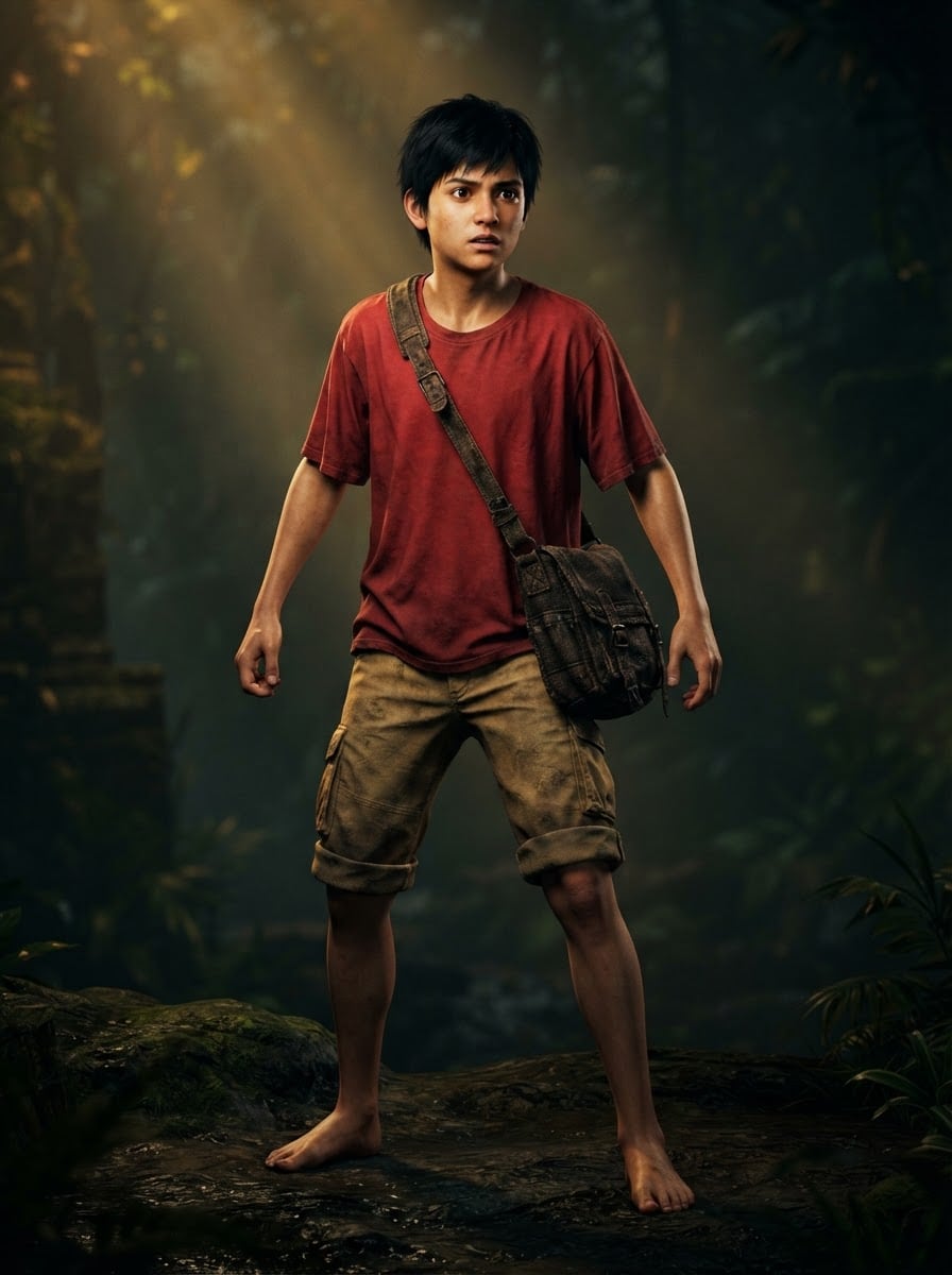 Teenage local village runner