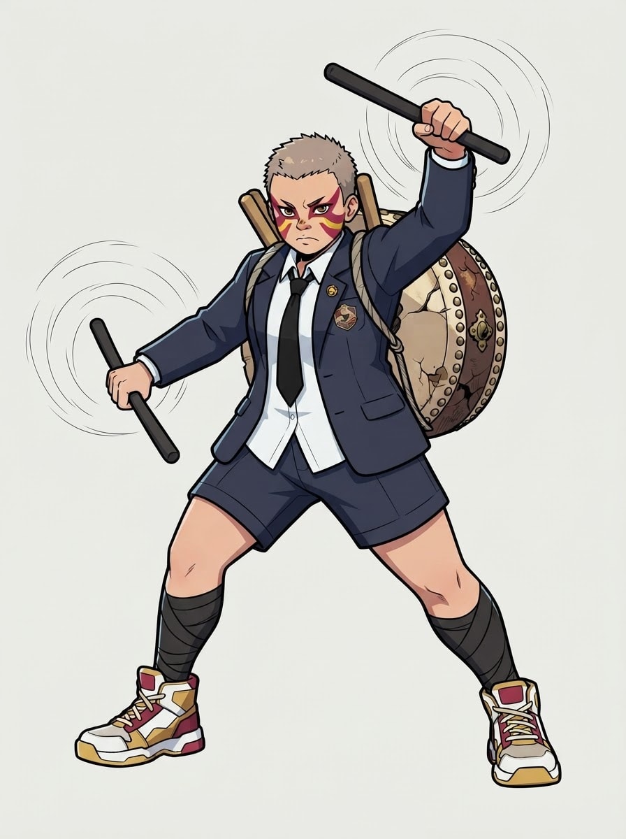 Rhythm Striker — School Uniform 3D