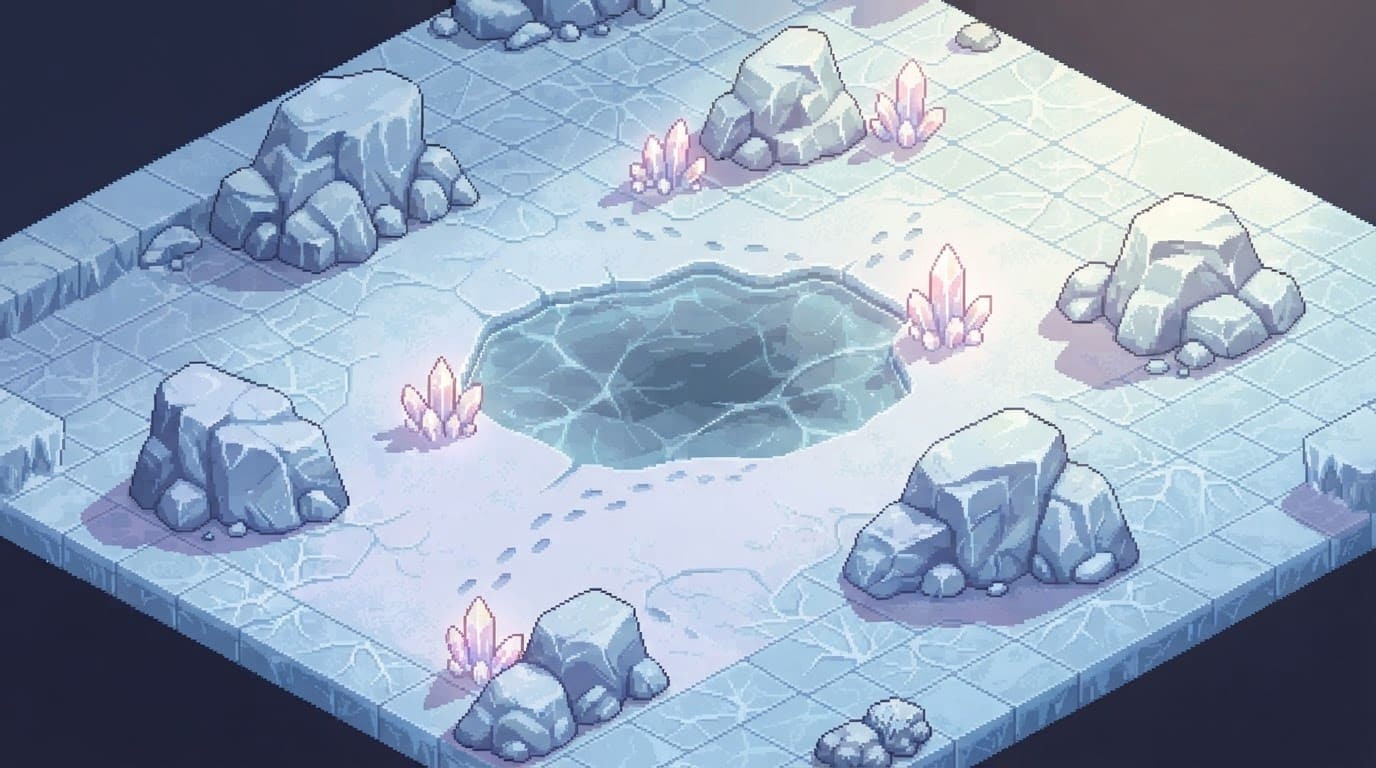 Frozen tundra ice world