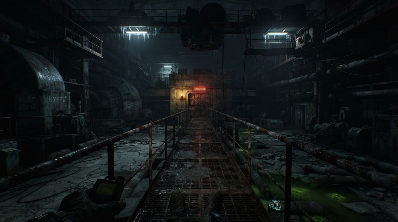 Planta nuclear abandonada