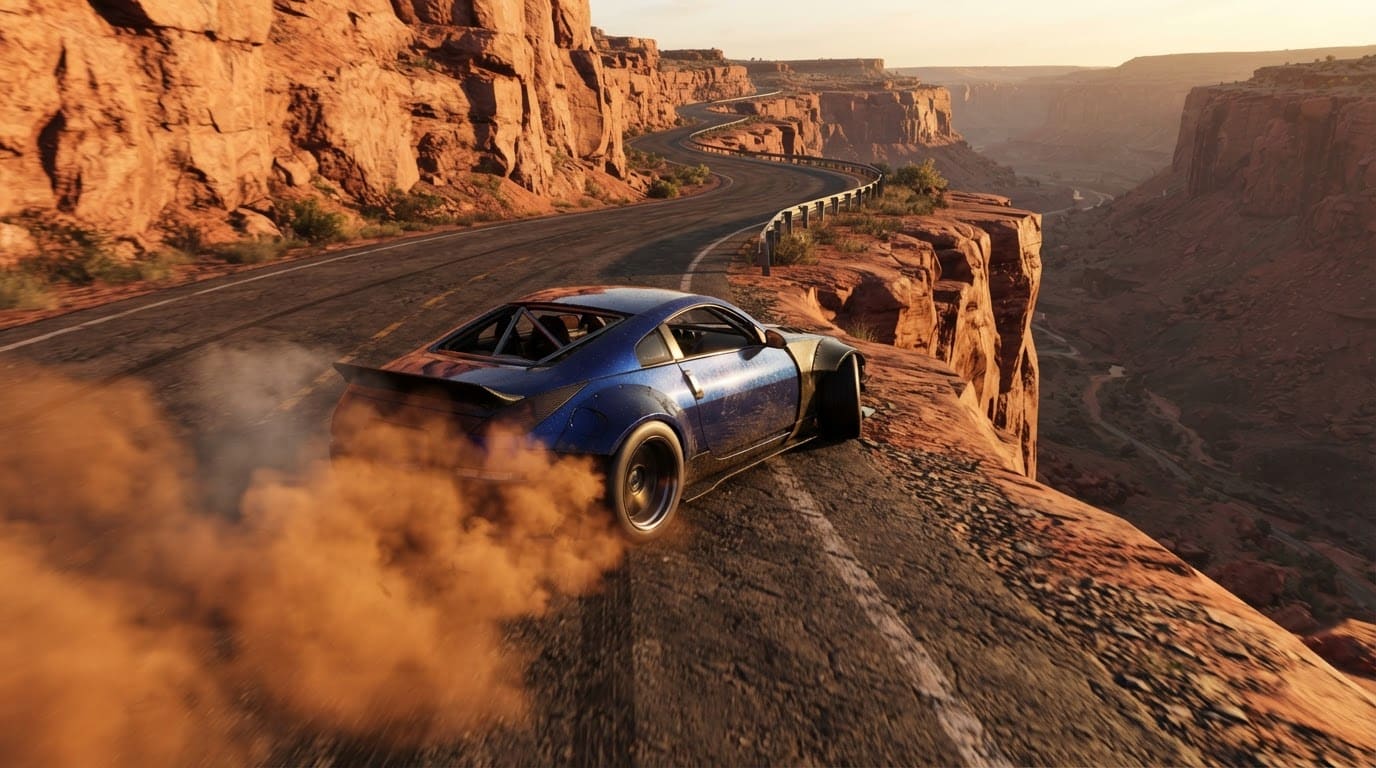 Blast through canyon switchbacks