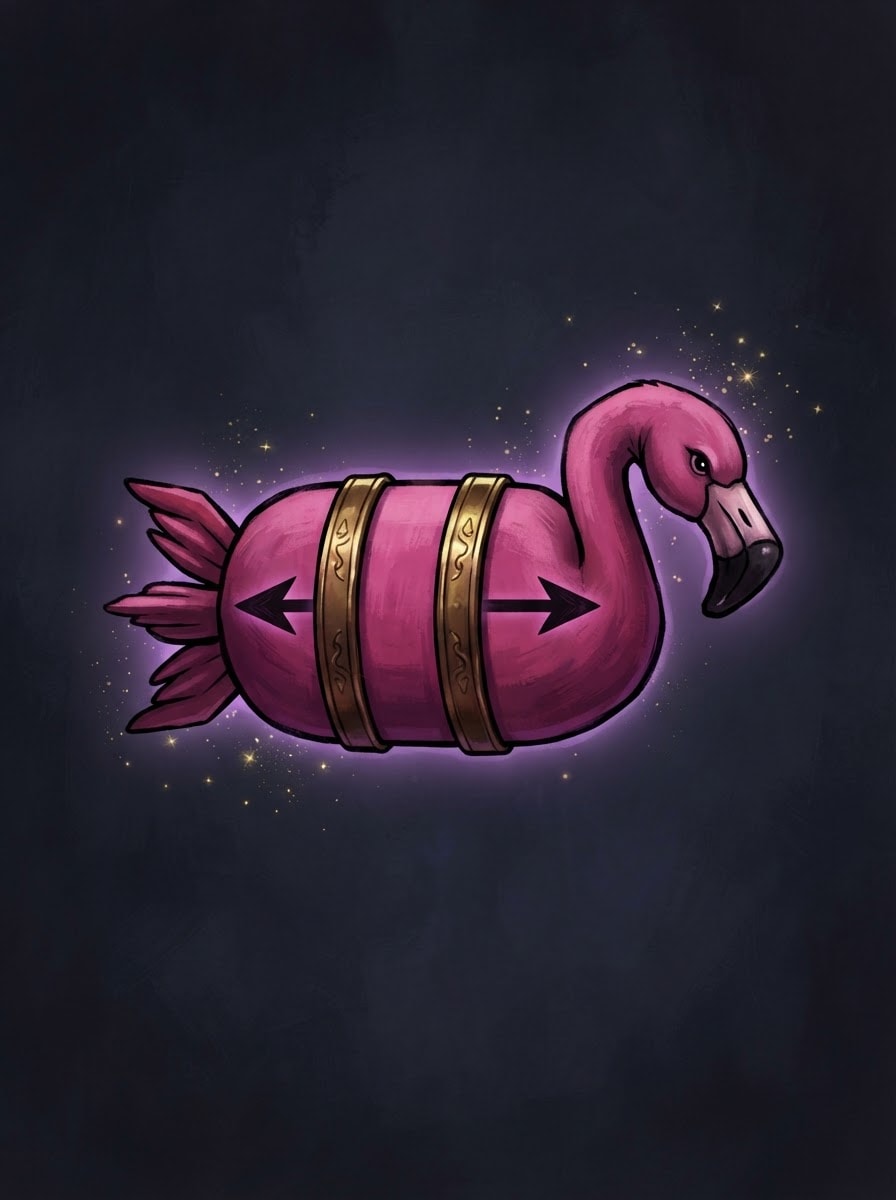 Flamingo rocket mallet