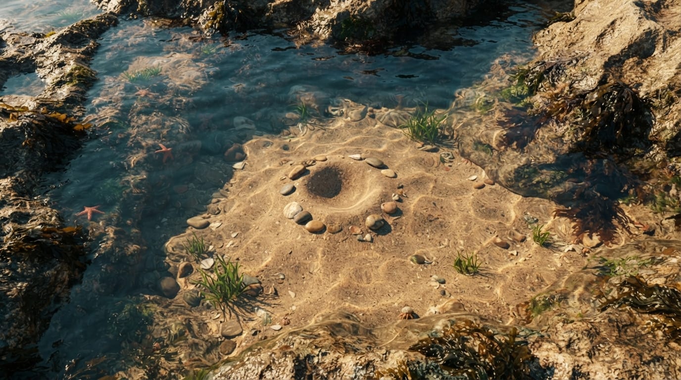 Shallow Tide Pool Shore