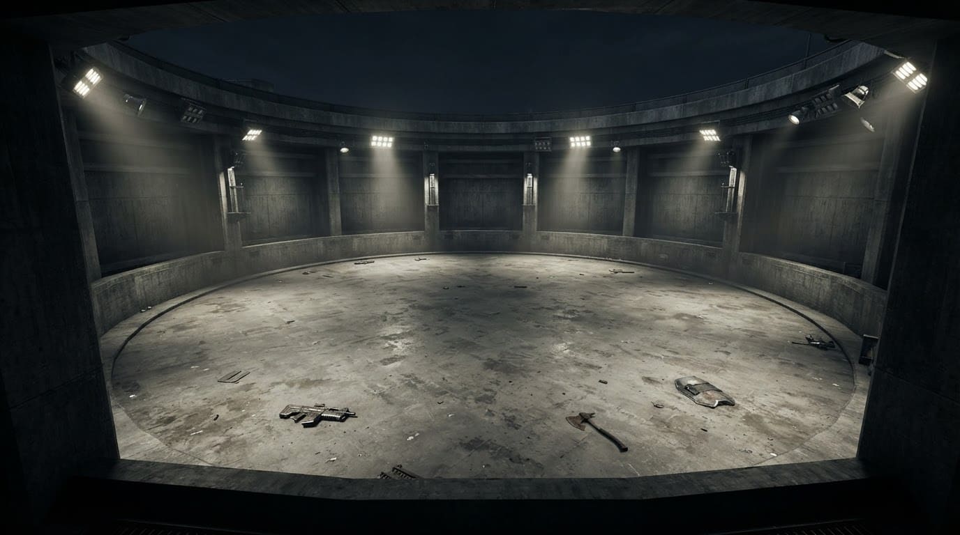 Flat industrial arena