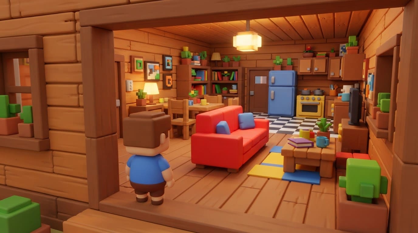 Decorate and fill rooms