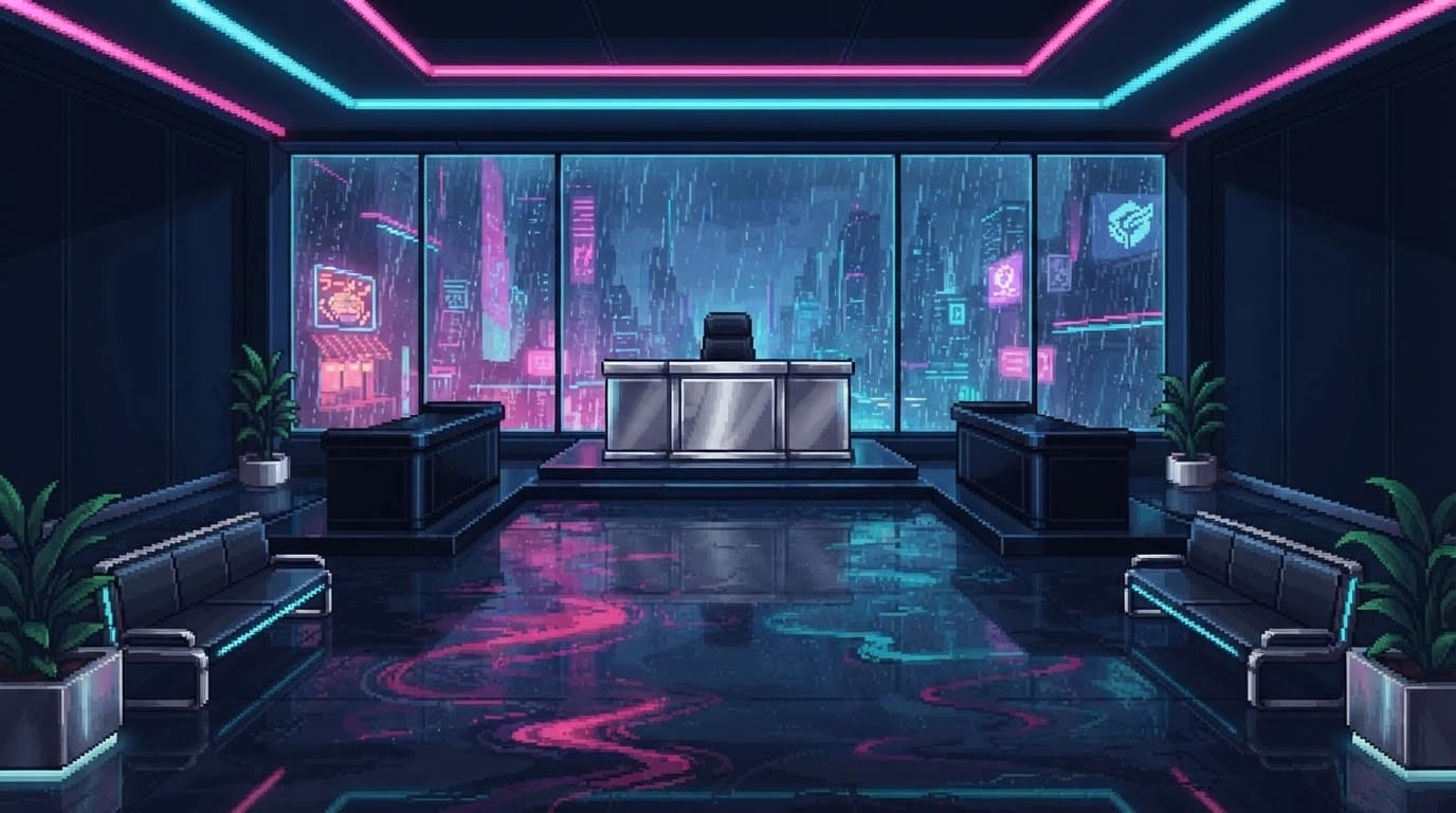 Cyberpunk night court