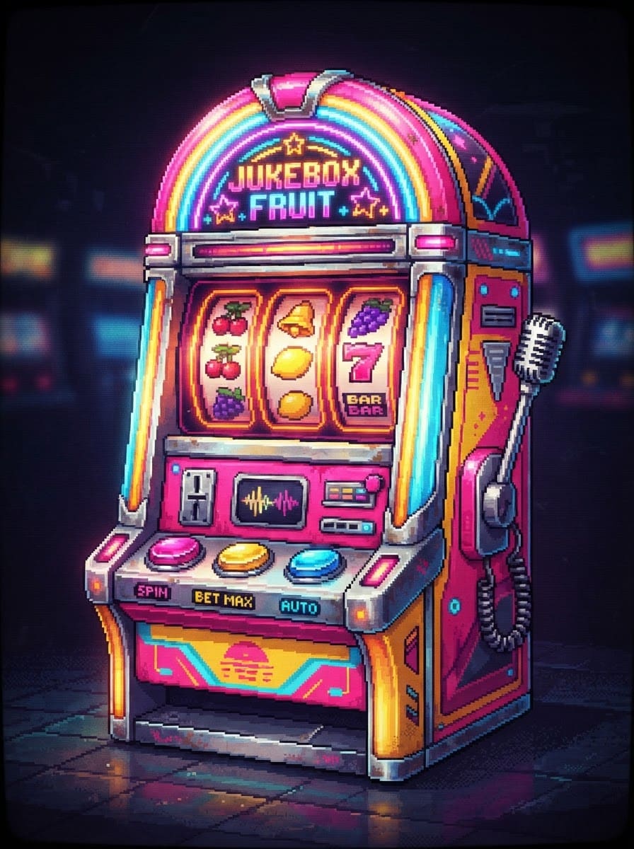 The neon jukebox machine