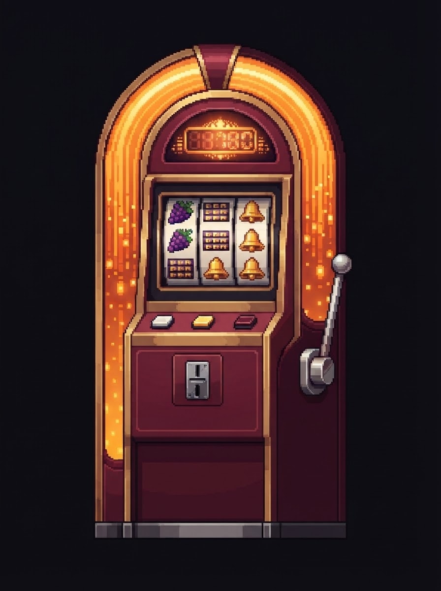 Modern arch machine — gold cascade