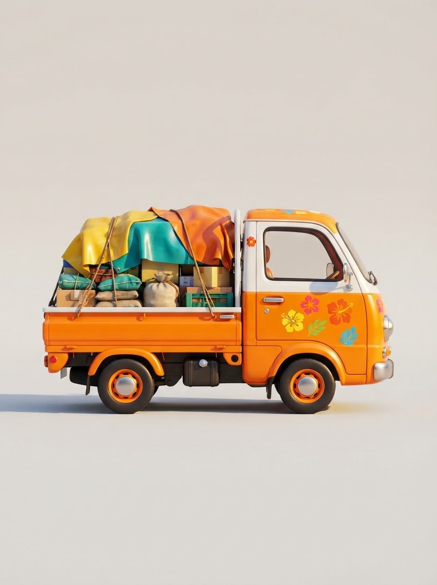 Truk kecil lincah pengantar kota