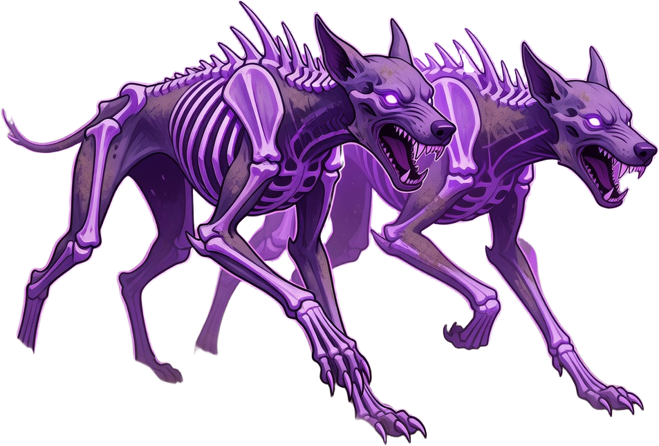 Grave Hound Portrait