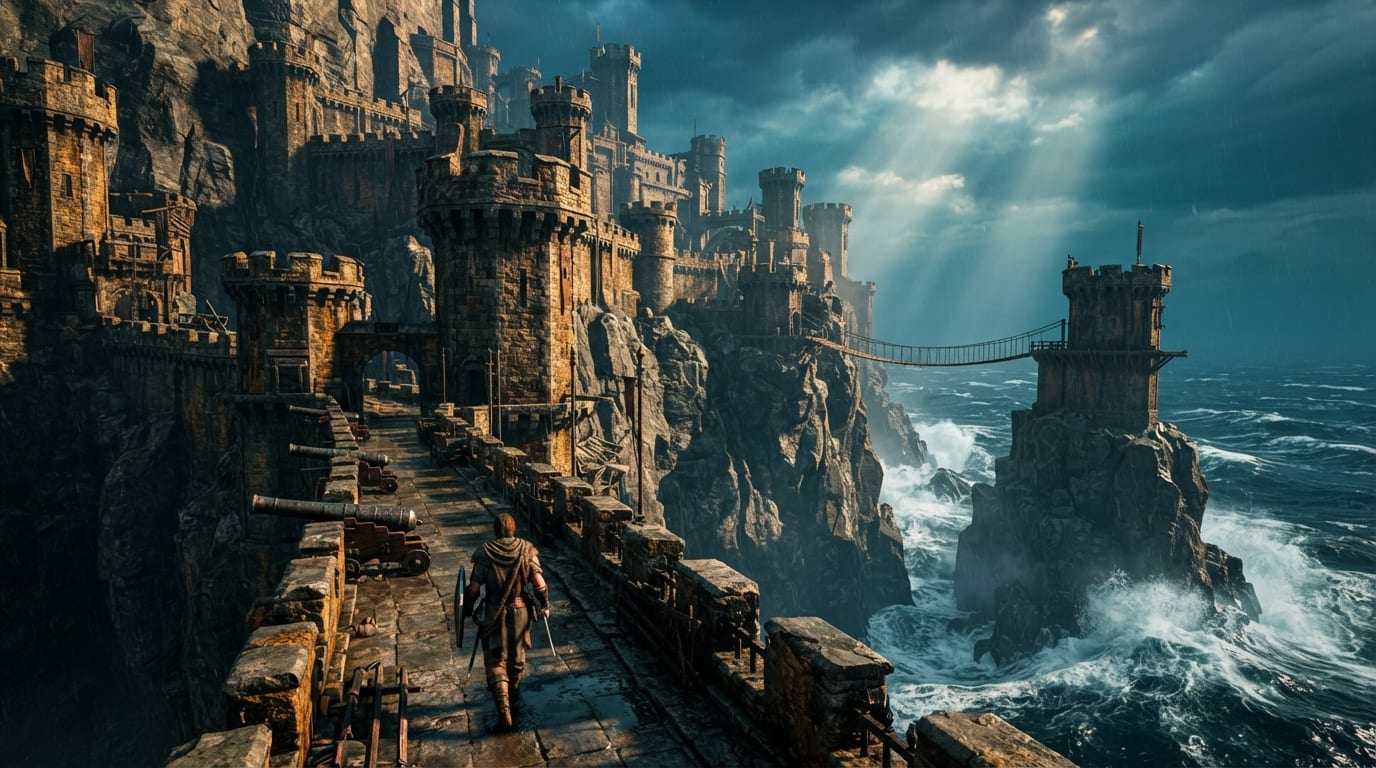 Coastal Cliffside Fortress