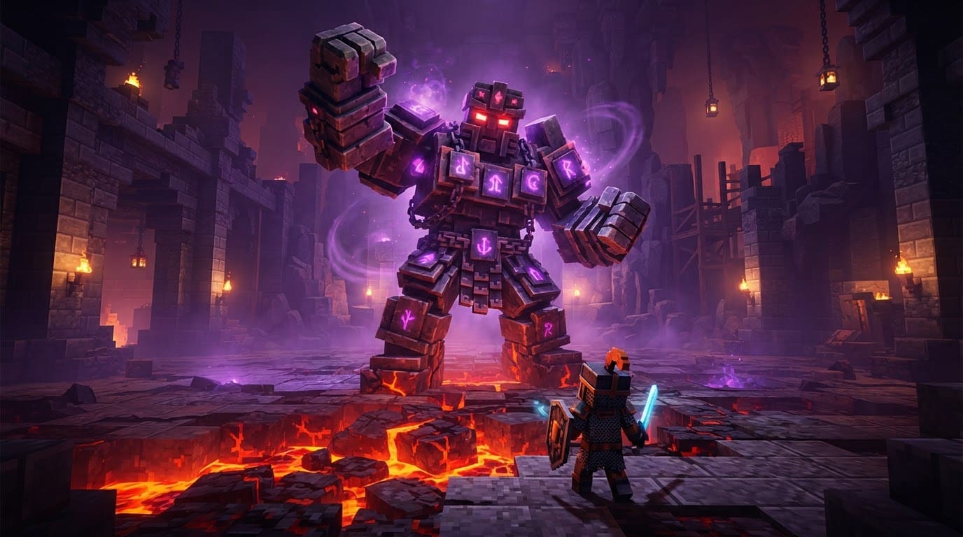 Battle enormous dungeon bosses